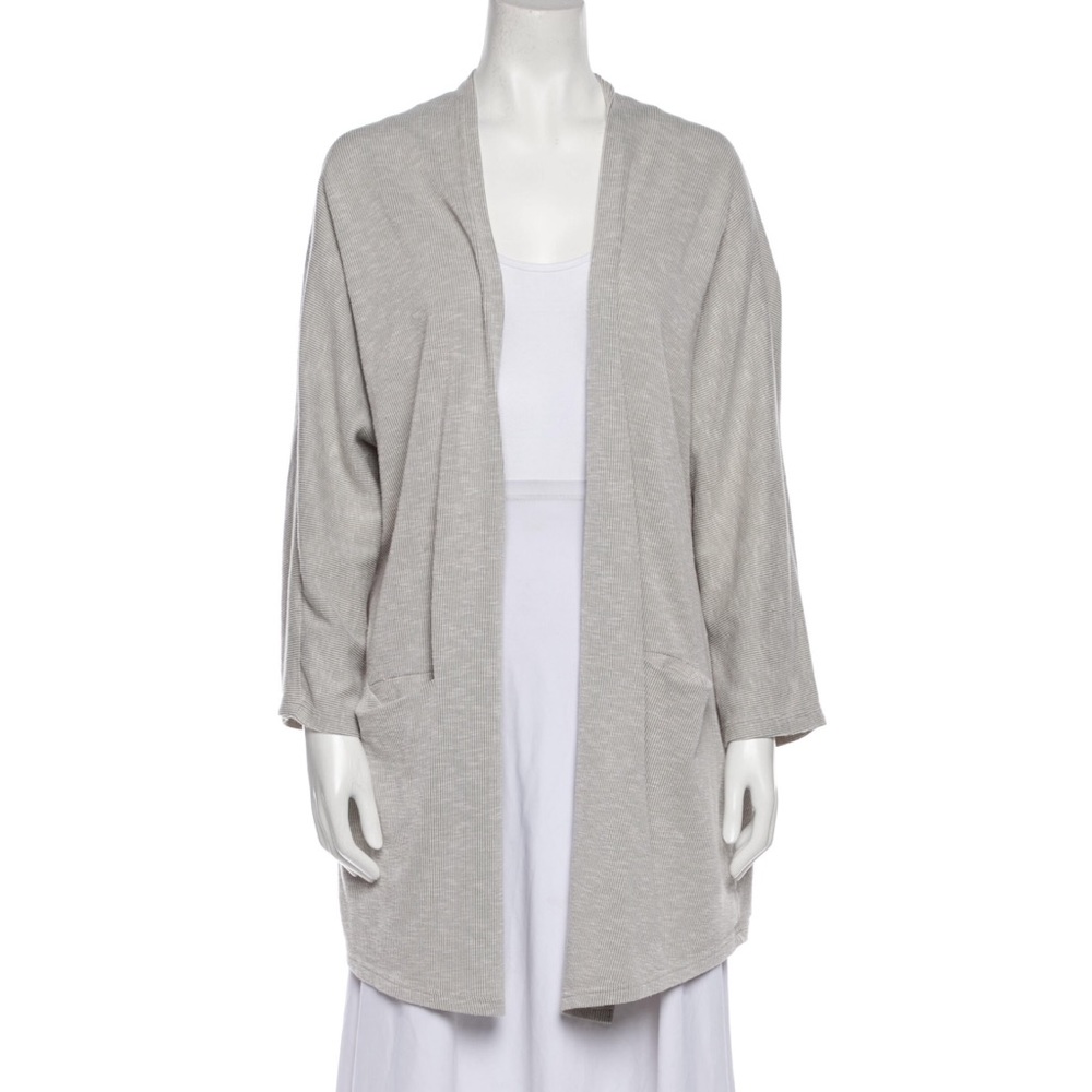 Donni Sandwash ribbed open front striped cardigan OSFA